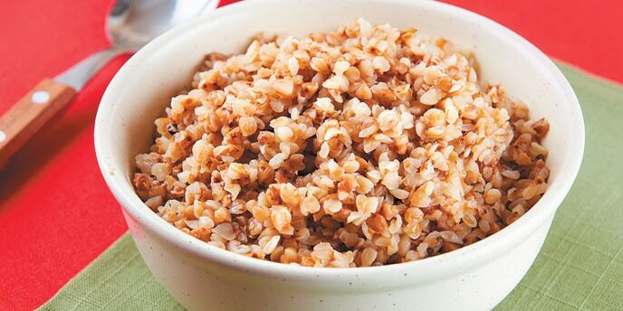 Buckwheat porridge pisua galtzeko